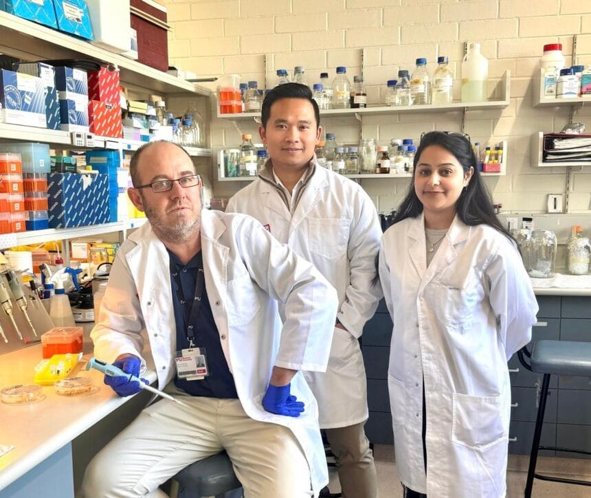 Assoc Prof Ryan Whitford and PhD students