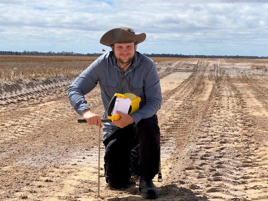 Dr Tom Edwards in field