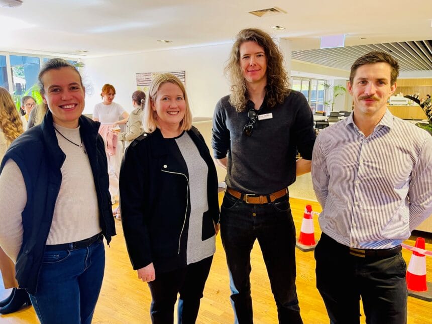 Kirsty with PhD scholarship students