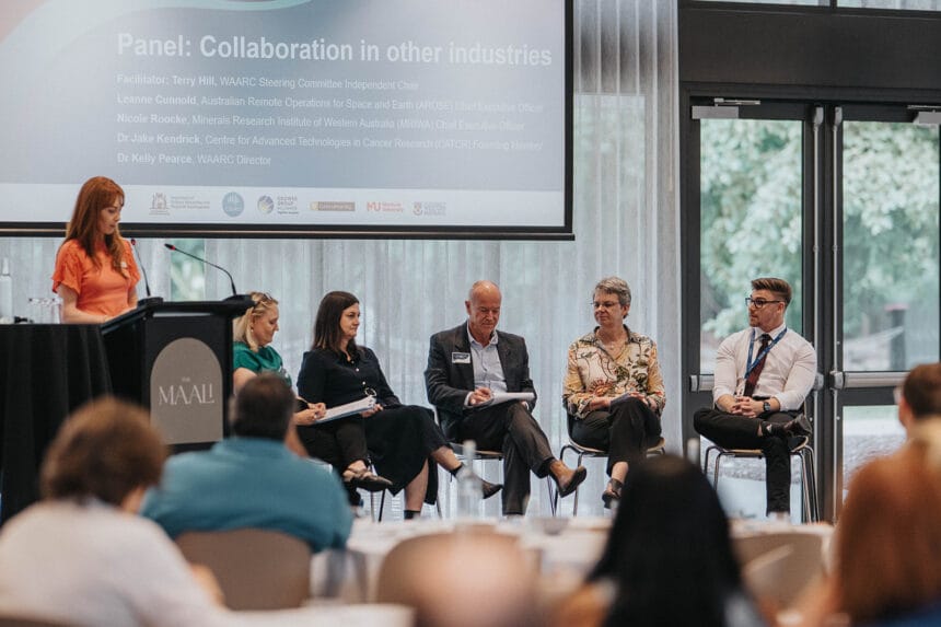 Collaboration panellists with Terry Hill - WAARC Showcase 2025