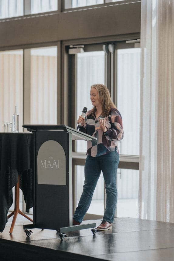 WAARC Agrivoltaics project lead Dr Caitlin Moore