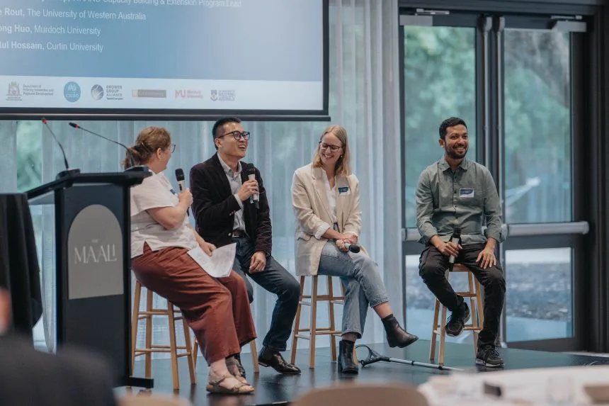 WAARC inaugural Postgraduate Program student panellists