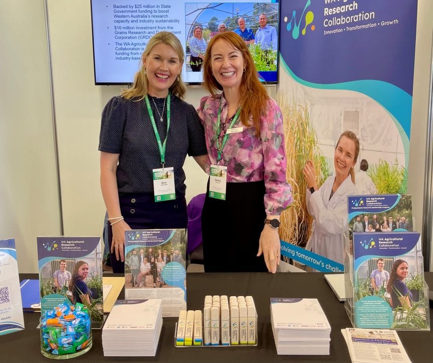 Sian and Deb in WAARC booth - GRDC Updates 2026