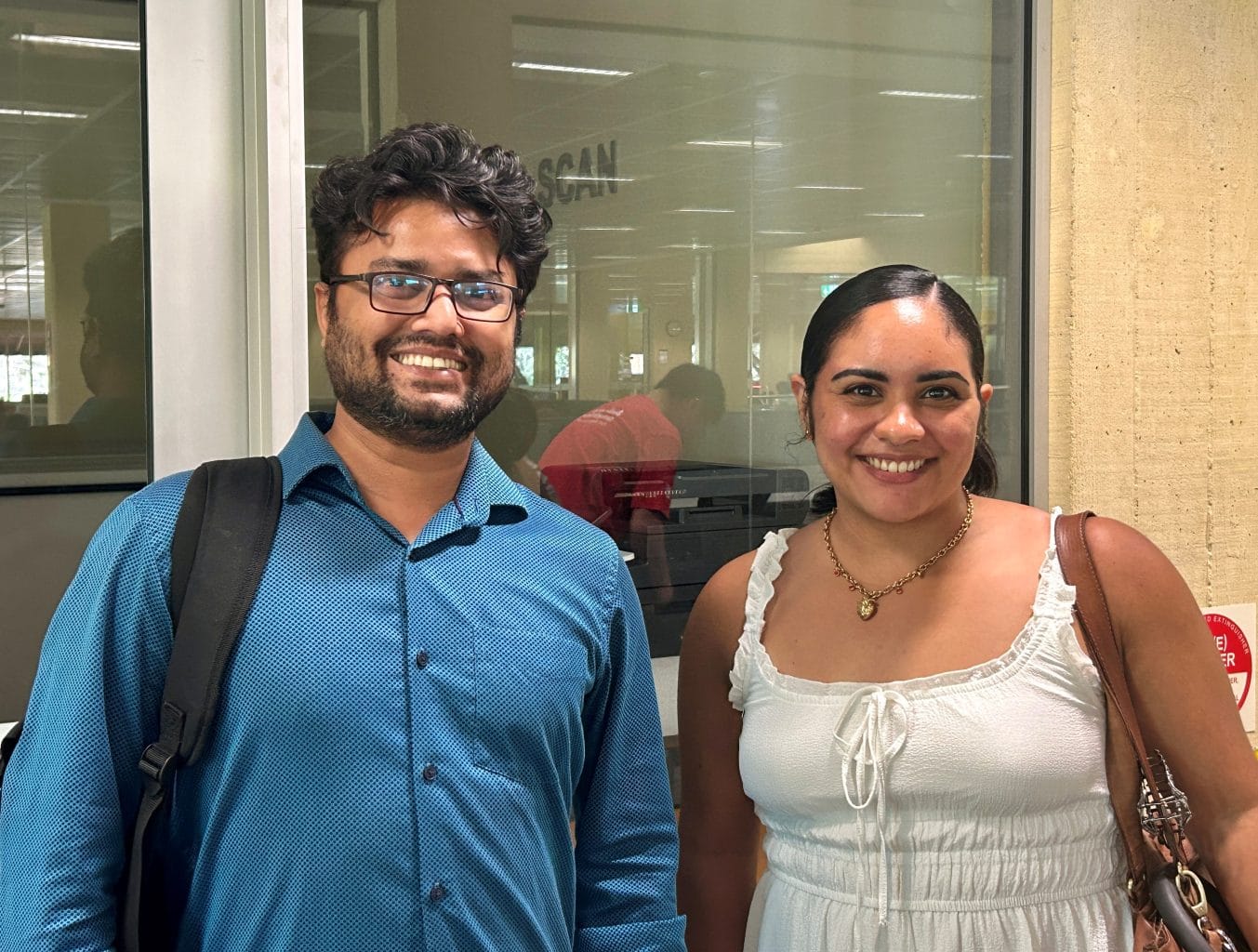WAARC PhD students Shahidul and Normandie